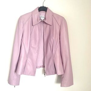 Armani Collezioni Leather Jacket in good condition size 44